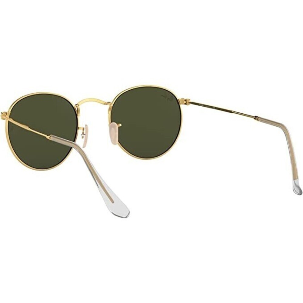 Ray - Ban Unisex Gold Metal Round Frame Crystal Green Lense Sunglasses 47 21 140 - Picture 3 of 5